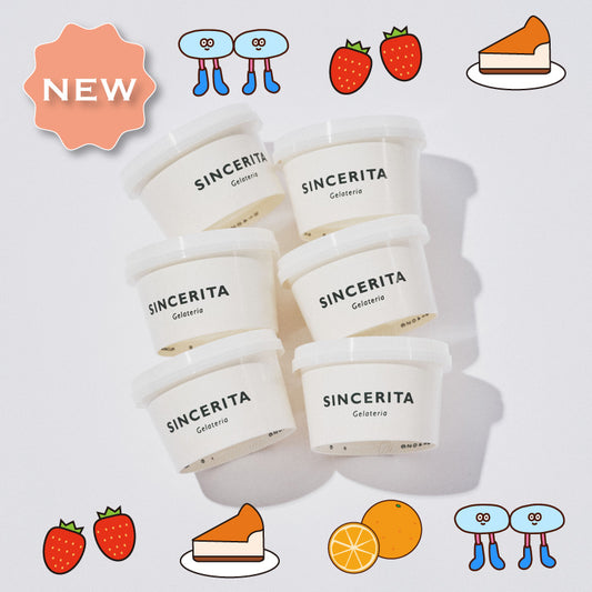 チーズケーキと果実のジェラート6個セット